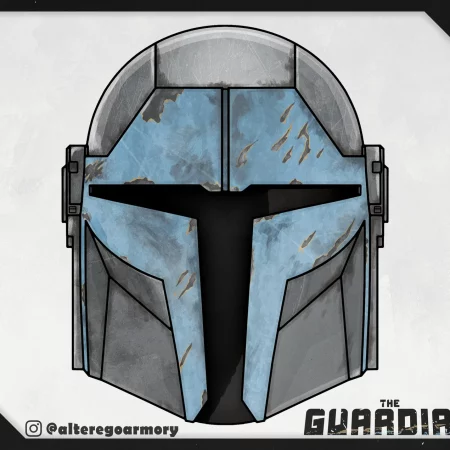 The Guardian: 3D printable helmet inspired by the Mandalorian