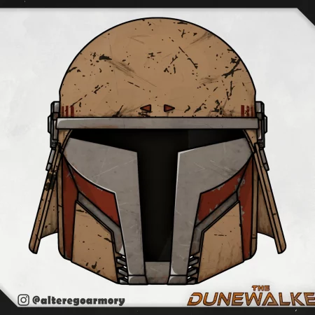 The Dunewalker: 3D printable helmet inspired by the Mandalorian