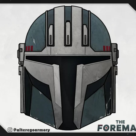 The Foreman: 3D printable helmet inspired by the Mandalorian
